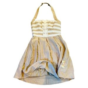 Jessica Simpson linen dress halter